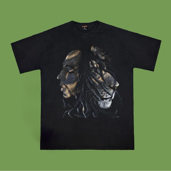 90’s Original (not the 00’s Zion reprint) Half Bob Marley Half Lion 🇯🇲 - Picture 1 of 3